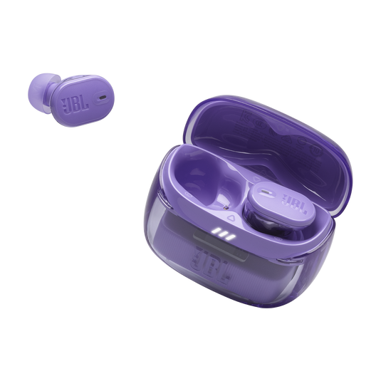 JBL Tune Buds 2 Ghost Edition - Ghost Mauve - True Wireless Noise Cancelling Earbuds - Detailshot 2 image number null